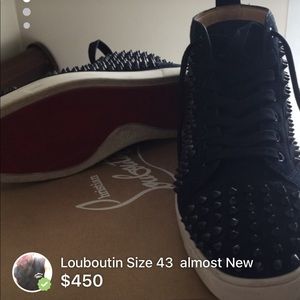 Blue suede Louboutin